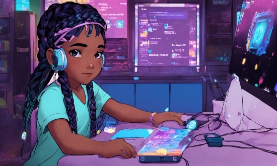 Copyright Free Fashion Images, Computer, Purple, Personal Computer, Desk, Fun