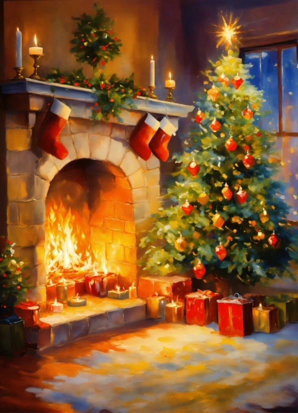 Creative Art Bar, Christmas Tree, Christmas Ornament, Light, Interior Design, Lighting