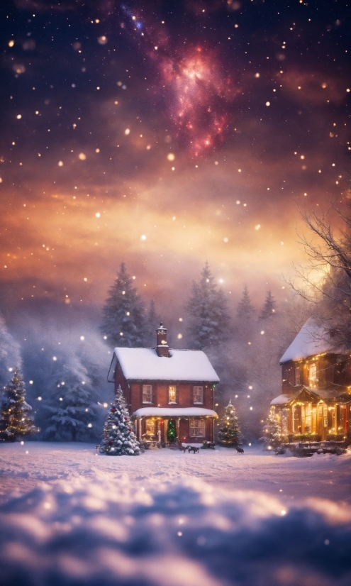 Creative Doodle Mandala Art, Sky, Atmosphere, Building, World, Snow