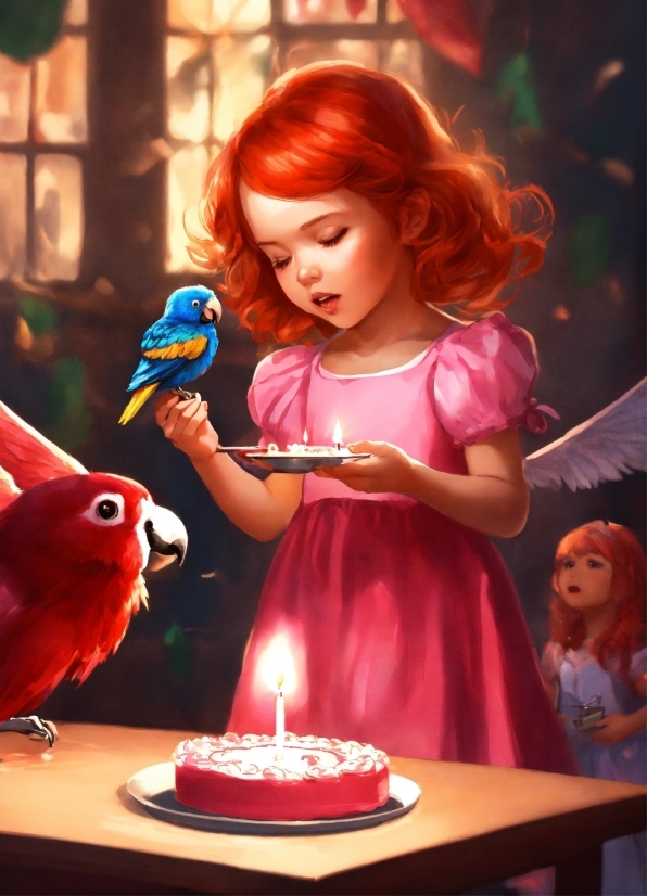 Dall E Editor, Food, Candle, Purple, Cake Decorating, Lighting