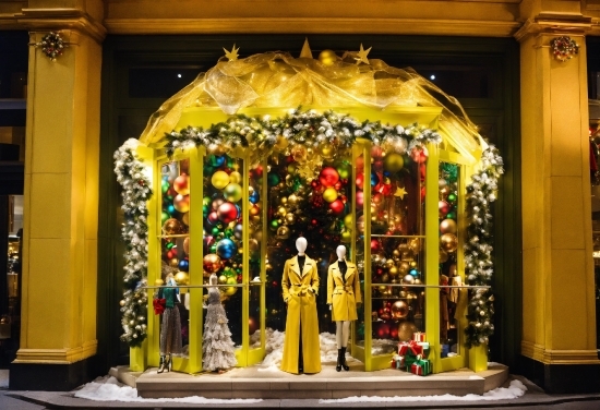 Decoration, Christmas Ornament, Yellow, Ornament, Christmas Decoration, Facade