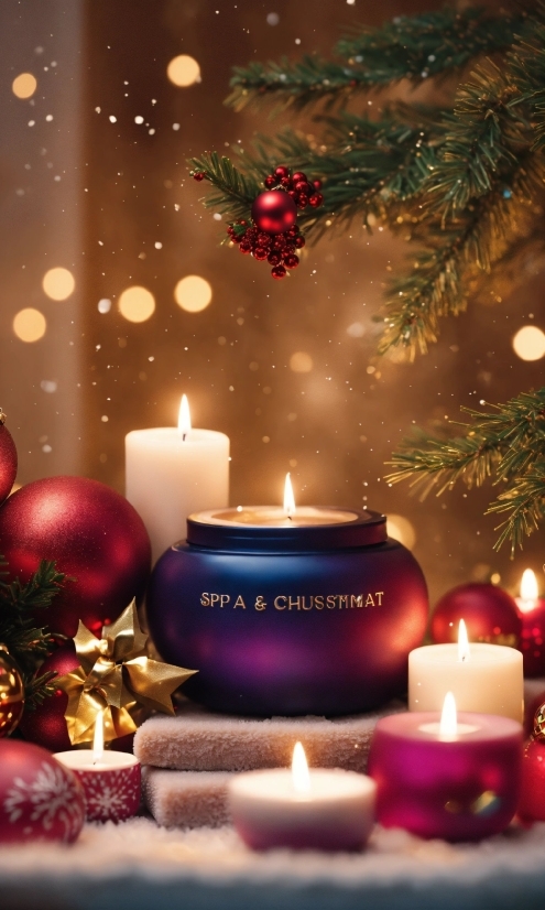 Decoration, Christmas Tree, Candle, Christmas Ornament, Light, Lighting