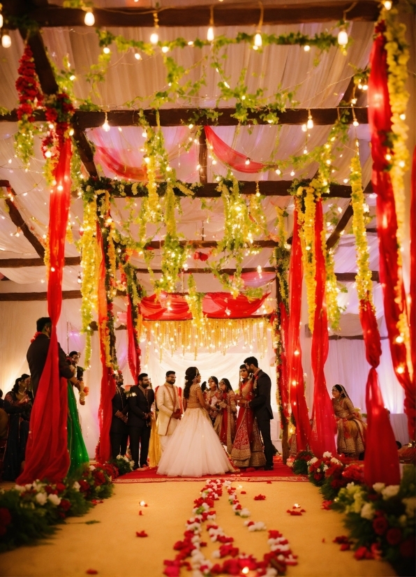 Decoration, Photograph, Flower, Bride, Temple, Textile