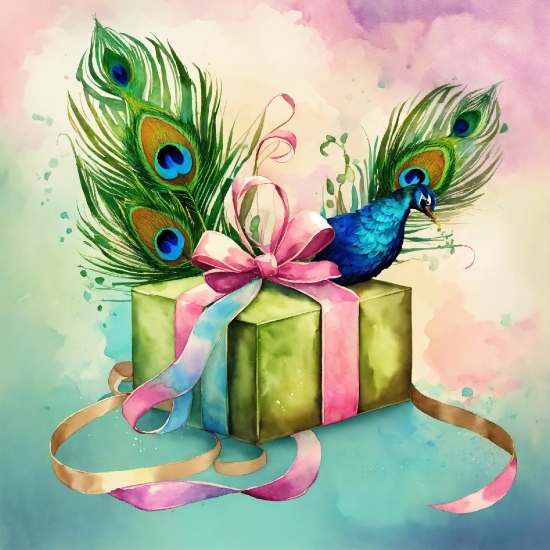Digital Graphic Design, Bird, Vertebrate, Paint, Organism, Art