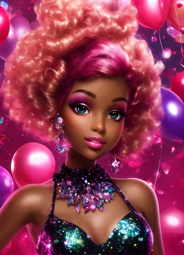 Doll, Eyelash, Purple, Toy, Barbie, Pink