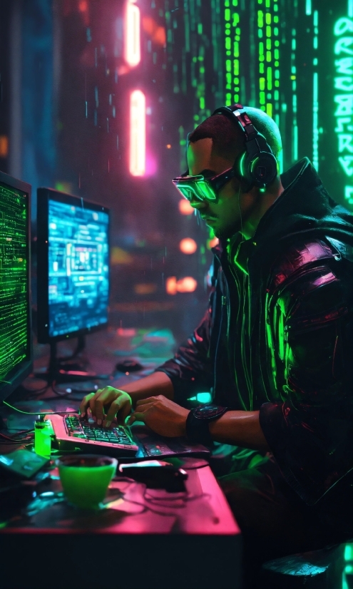 Download Images Without Copyright, Computer, Green, Personal Computer, Light, Entertainment