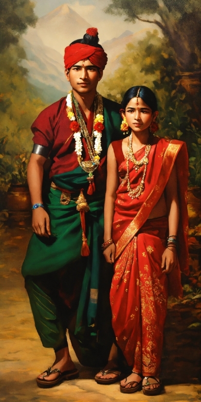 Face, Sari, Temple, Happy, Fashion Design, Necklace