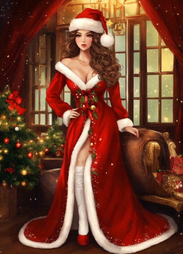 Fashion, Dress, Window, Christmas Tree, Fashion Design, Toy