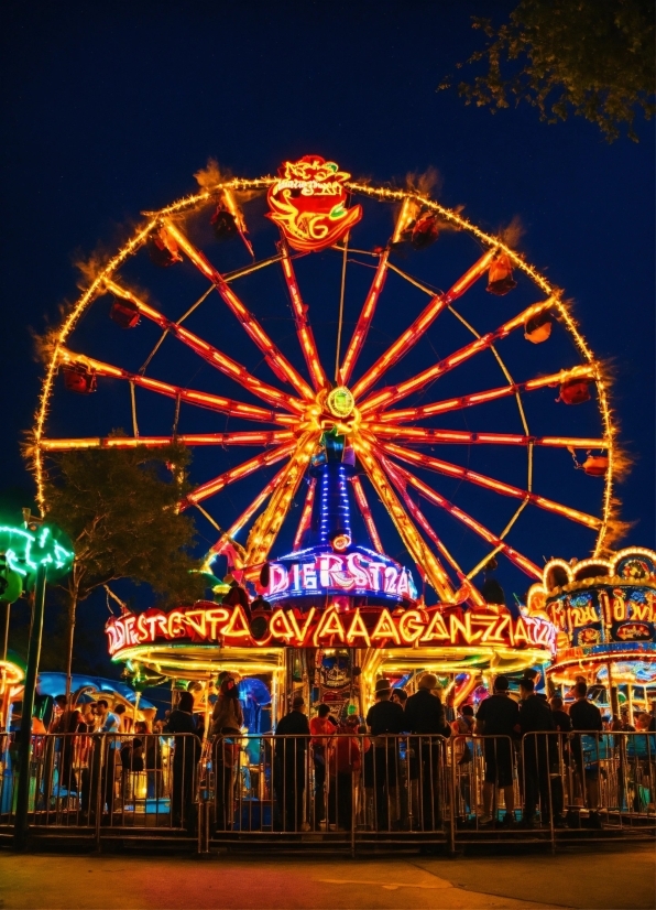 Ferris Wheel, Wheel, Leisure, Metropolitan Area, Midnight, Recreation