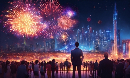 Fireworks, Atmosphere, Sky, World, Light, Entertainment