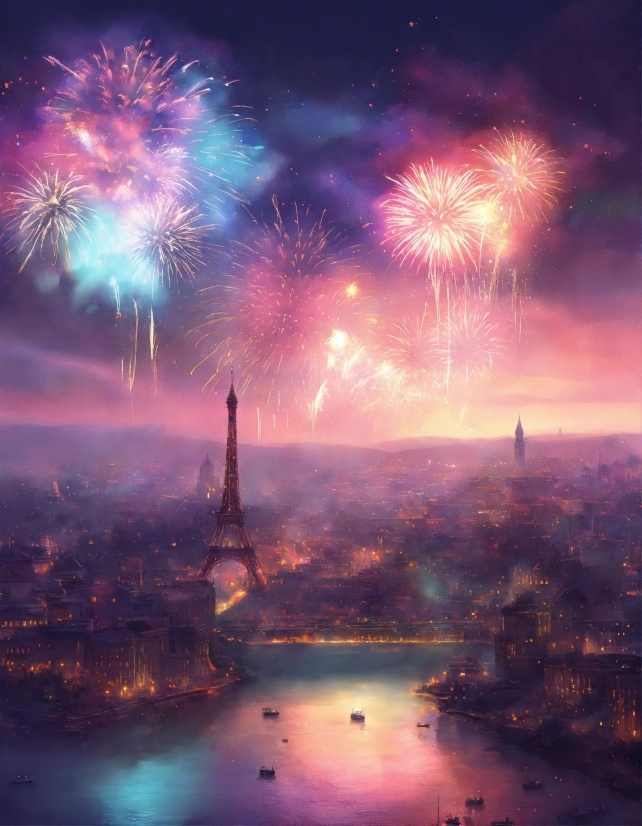 Fireworks, Sky, Atmosphere, Water, World, Light