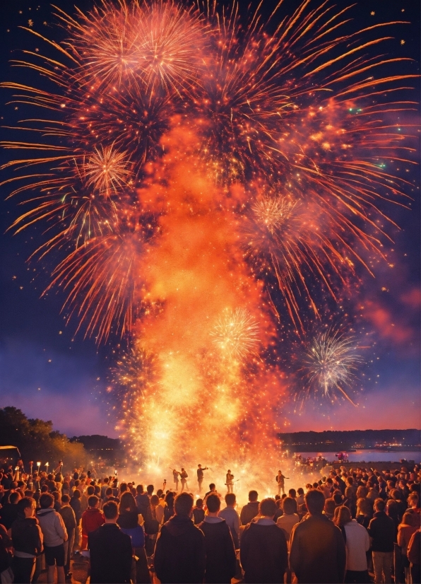 Fireworks, Sky, Light, Nature, World, Entertainment