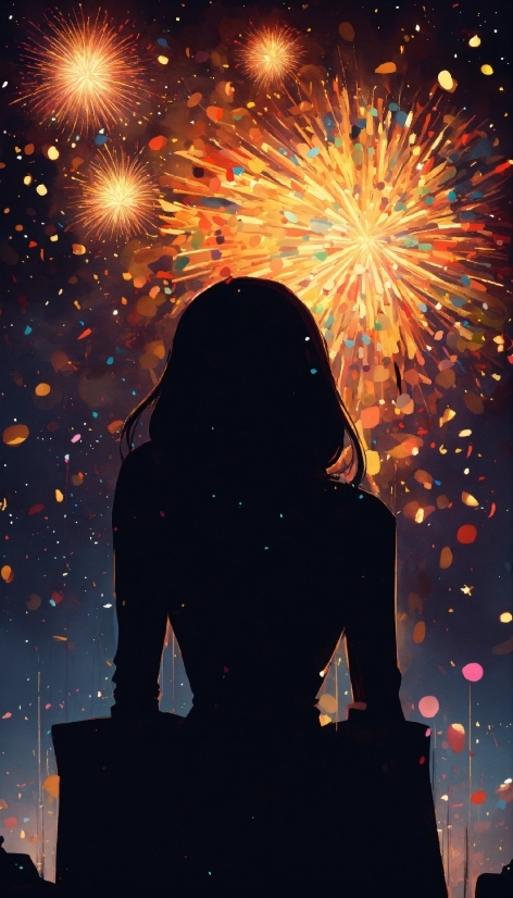 Fireworks, World, Light, Gesture, Entertainment, People In Nature
