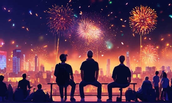Fireworks, World, Light, Lighting, Entertainment, Crowd
