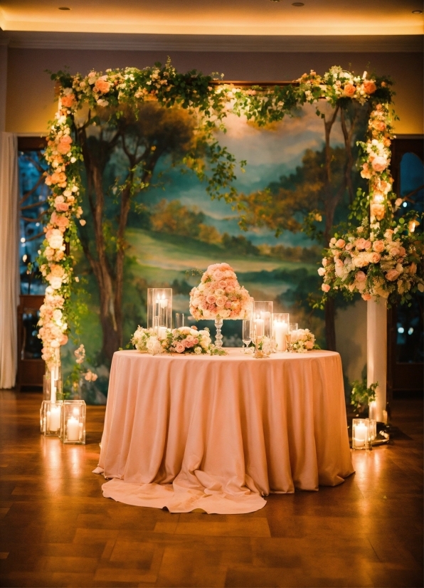 Flower, Decoration, Table, Furniture, Textile, Orange