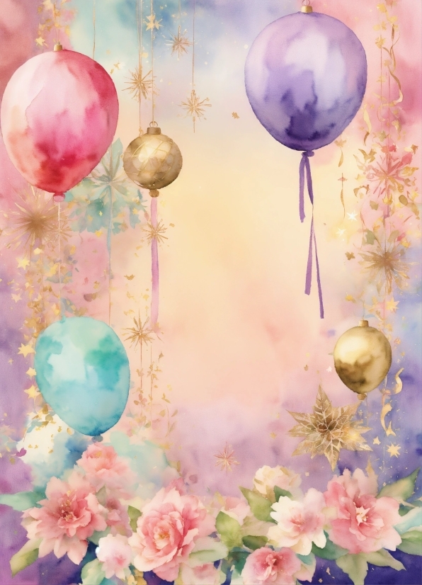 Flower, Pink, Balloon, Art, Petal, Magenta