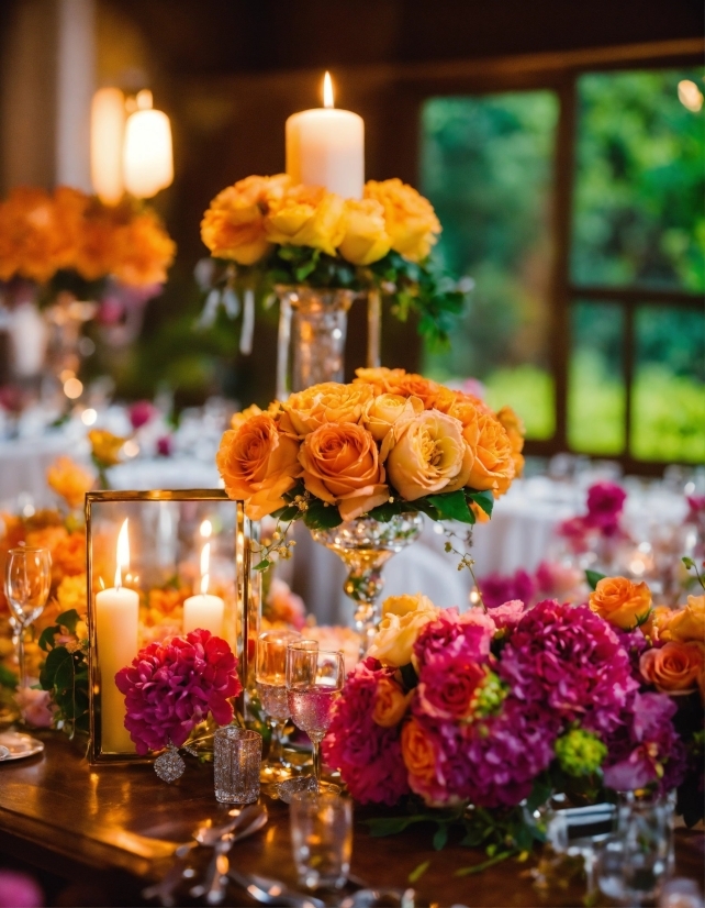 Flower, Plant, Tableware, Candle, Decoration, Petal