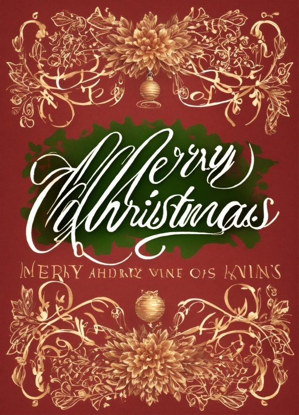 Font, Poster, Ornament, Event, Greeting, Christmas Eve