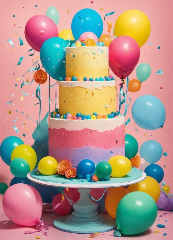 Food, Cake Decorating, Blue, Cake Decorating Supply, Cake, Balloon