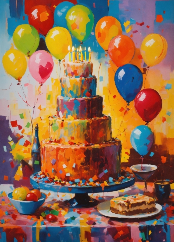 Food, Cake Decorating, Orange, Cake Decorating Supply, Cake, Balloon