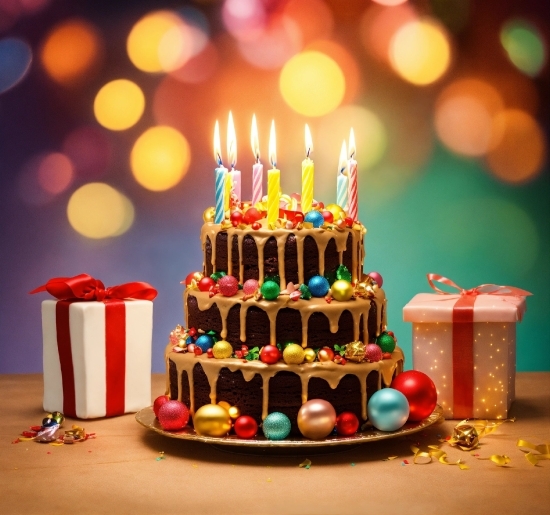 Food, Candle, Birthday Candle, Light, Table, Cake Decorating