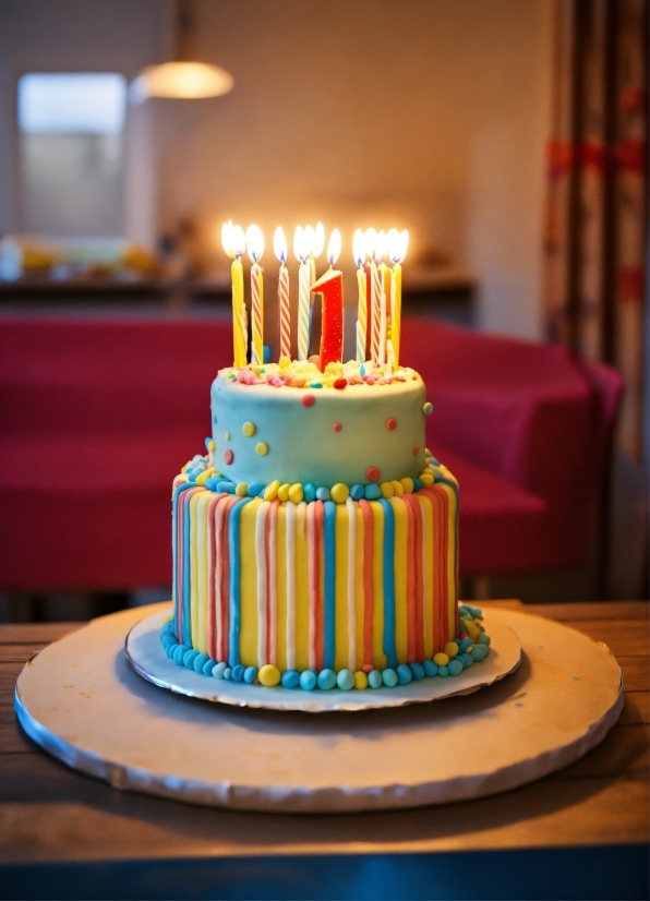 Food, Candle, Birthday Candle, Table, Cake Decorating, Cake
