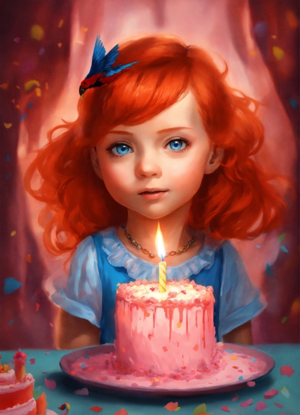 Food, Candle, Cake Decorating, Blue, Birthday Candle, Orange