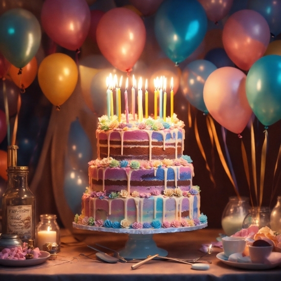 Food, Candle, Decoration, Cake Decorating, Birthday Candle, Cake
