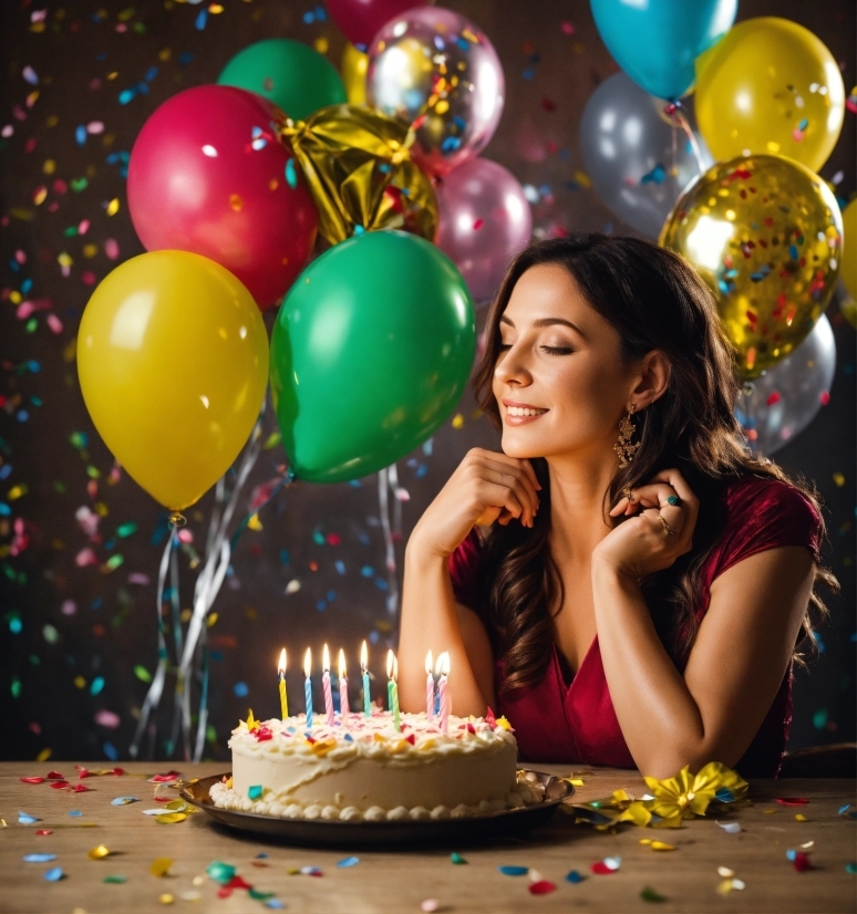 Food, Candle, Smile, Blue, Birthday Candle, Balloon