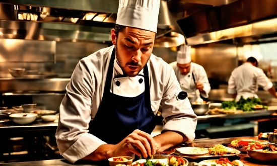 Food, Chefs Uniform, Tableware, Chef, Chief Cook, Cooking