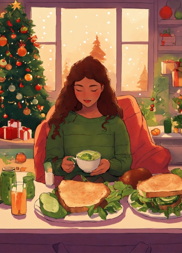 Food, Christmas Tree, Green, Tableware, Food Craving, Ingredient