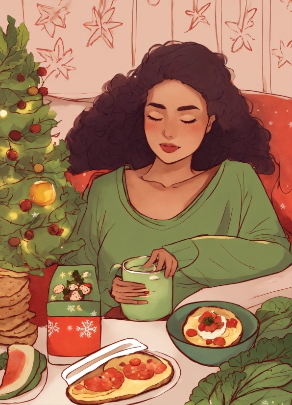 Food, Christmas Tree, Tableware, Ingredient, Recipe, Christmas Ornament