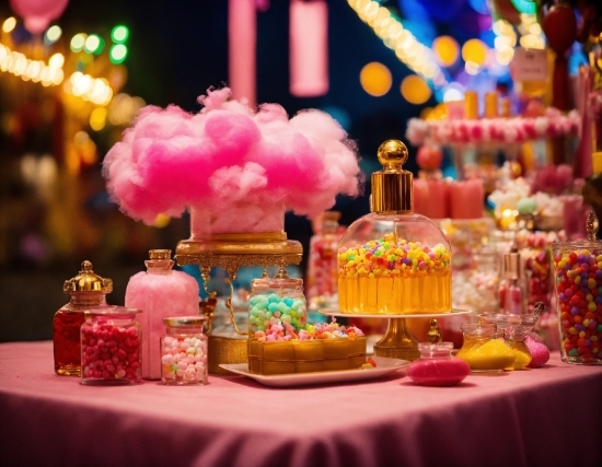 Food, Decoration, Cake Decorating, Table, Cake, Pink