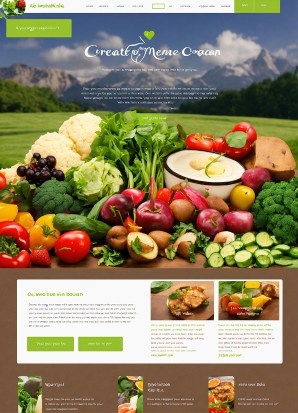 Food, Green, Plant, Natural Foods, Recipe, Poster