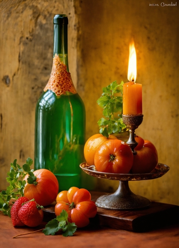 Food, Tableware, Candle, Rangpur, Clementine, Bottle