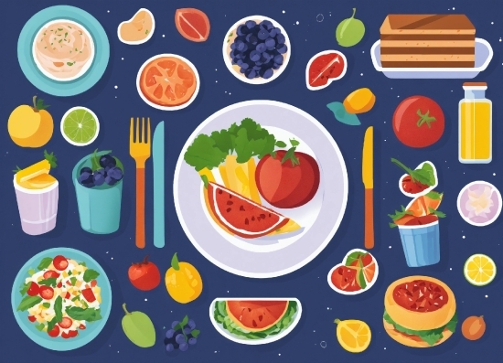 Food, Tableware, Hardy Kiwi, Fruit, Plant, Watermelon