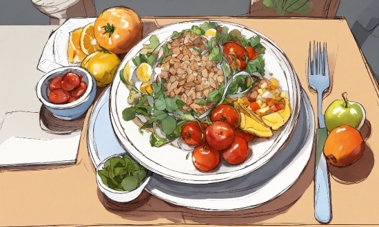 Food, Tableware, Table, Plate, Ingredient, Recipe
