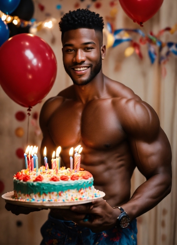 Food, Watch, Smile, Candle, Muscle, Birthday Candle