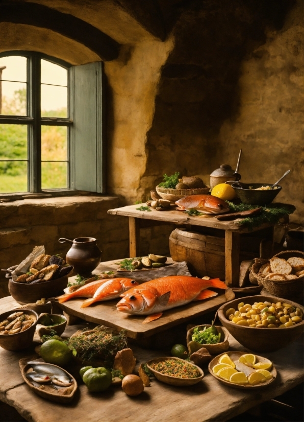 Food, Window, Tableware, Table, Cuisine, Plate