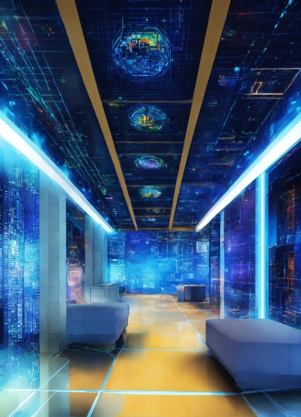 Free Copyright Images For Youtube, Blue, Architecture, Interior Design, Decoration, Flooring