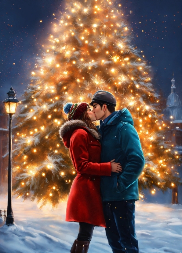 Free Graphic Design Software For Ipad, Photograph, Facial Expression, Christmas Tree, People In Nature, Snow