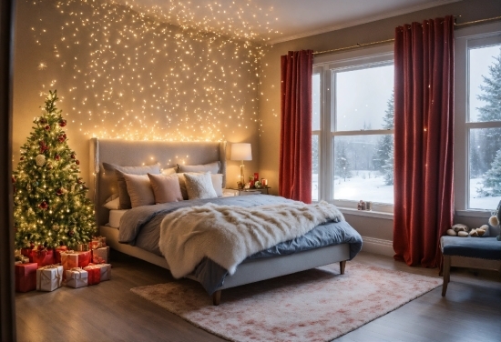 Furniture, Property, Building, Christmas Tree, Comfort, Decoration