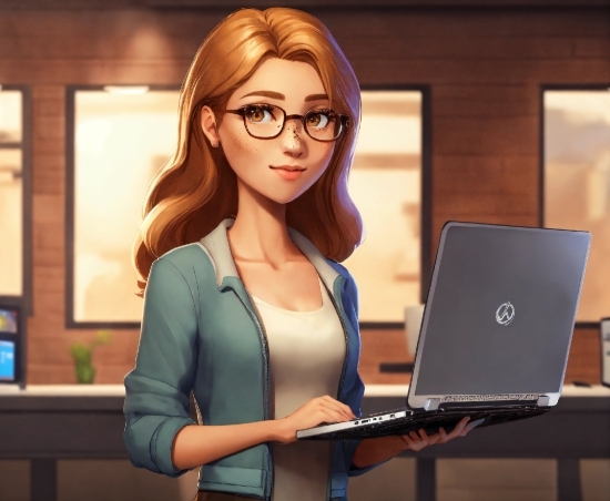 Glasses, Hairstyle, Computer, Vision Care, Personal Computer, Laptop