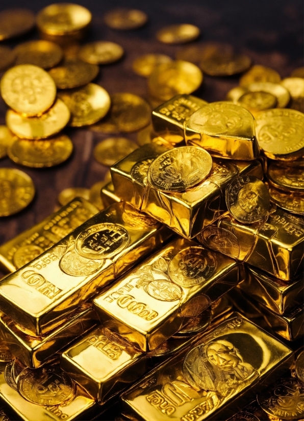 Gold, Money, Currency, Amber, Money Handling, Cash
