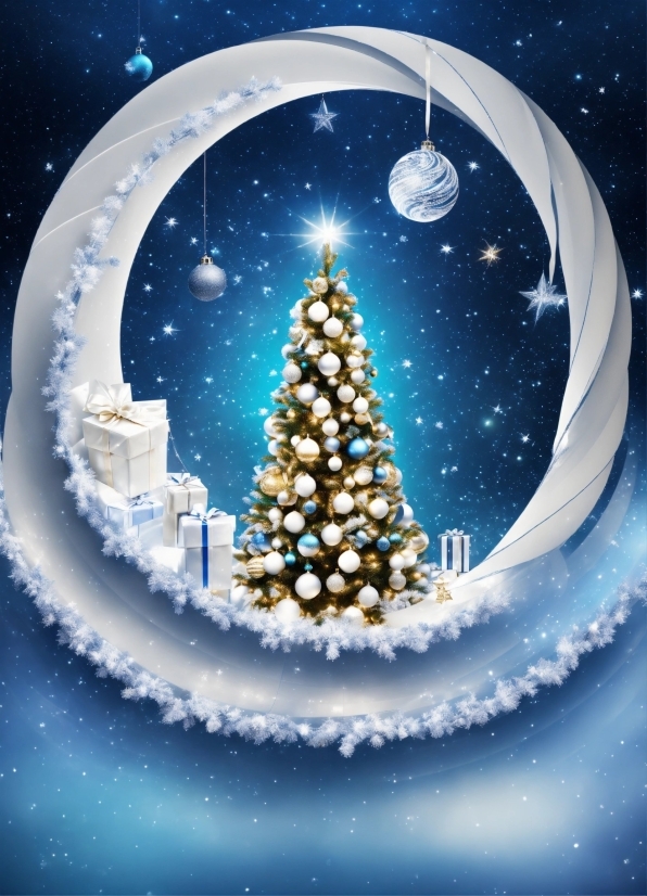 Graphicburger Com, Christmas Tree, Sky, World, Christmas Ornament, Christmas Decoration