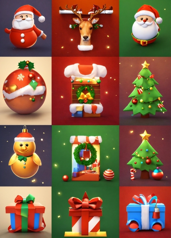 Green, Christmas Ornament, Light, Christmas Tree, Lighting, Red