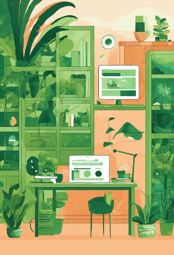 Green, Furniture, Plant, Table, Organism, Interior Design