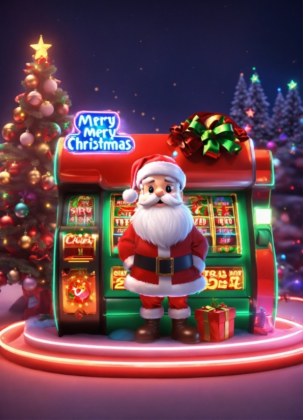 Green, Light, Santa Claus, Christmas Decoration, Red, Christmas Ornament