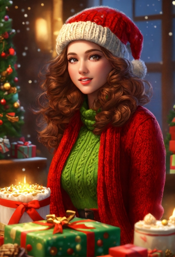 Green, Lighting, Food, Red, Cap, Christmas Decoration