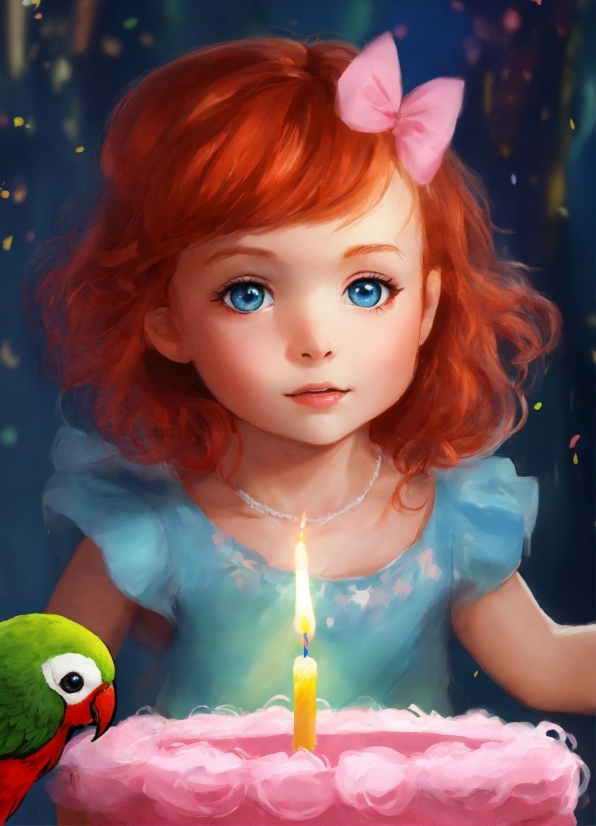 Hair, Green, Candle, Birthday Candle, Toy, Blue